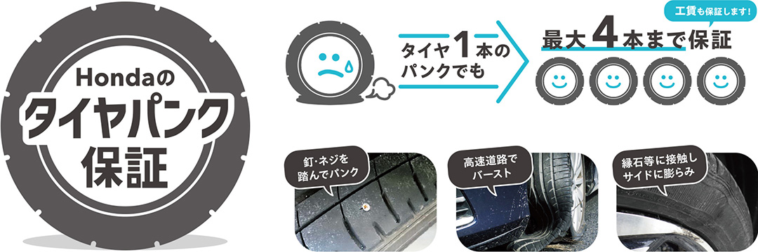 タイヤパンク保証